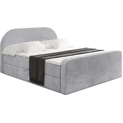 BOXBETT mit Matratze und Lattenrost - NOX-Z - 180x200 - Grau Monolith