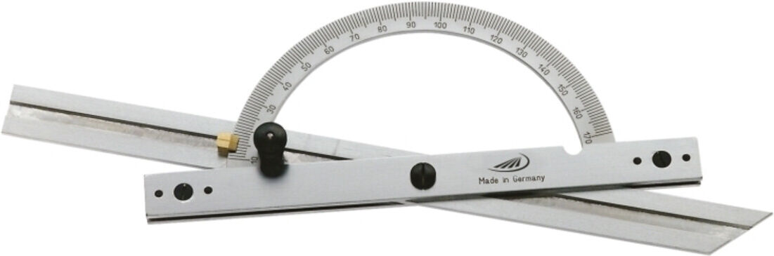 Helios-Preisser Gradmesser mit doppelter und verstellbare Schiene Chr. 300x600mm (0416305)