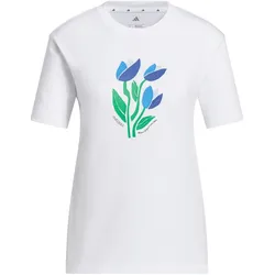 adidas Bloom At Your Own Pace Graphic T-Shirt Damen KT0188 - white S