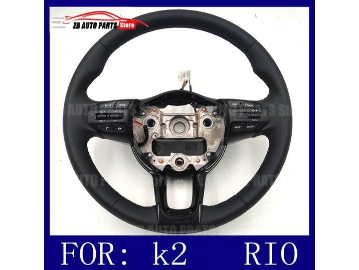 Pour le nouveau volant K2Rio, volant en cuir avec boutons multimédias, régulateur de vitesse, volant OEM 56110-H8000