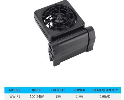 Uplift Essentials Adjustable Cooling Fan For Aquarium Heat Dissipation uk ww f1