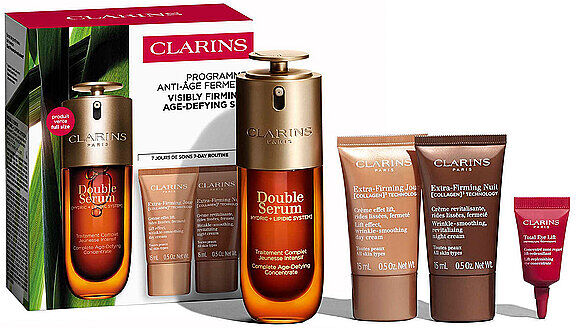 Clarins Geschenkset - Vp Double Serum & Extra-Firming 2x15ml / 50ml / 3ml EG