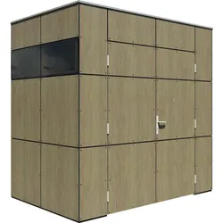 Bertilo Gartenhaus HPL Mini - 6 mm Milano Grigio