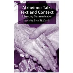 Alzheimer Talk, Text and Context, Fachbücher