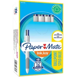 PAPERMATE PAPER MATE® Vierfarbkugelschreiber InkJoy™ Quatro S0977260 - Standardfarben - 12er Schachtel