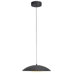 SCHÖNER WOHNEN-Kollektion LED-Pendelleuchte Lente Alu, Eisen, Stahl & Metall Schwarz 40 cm