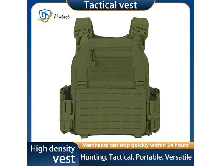 Gilet tactique portable 6094 – Porte-plaque en nylon 1000D avec équipement respirant découpé au laser à dégagement rapide