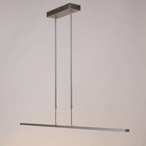 Masterlight Real Hanglamp met 2 LED-lampen, Grijs/Chroom, 130 cm