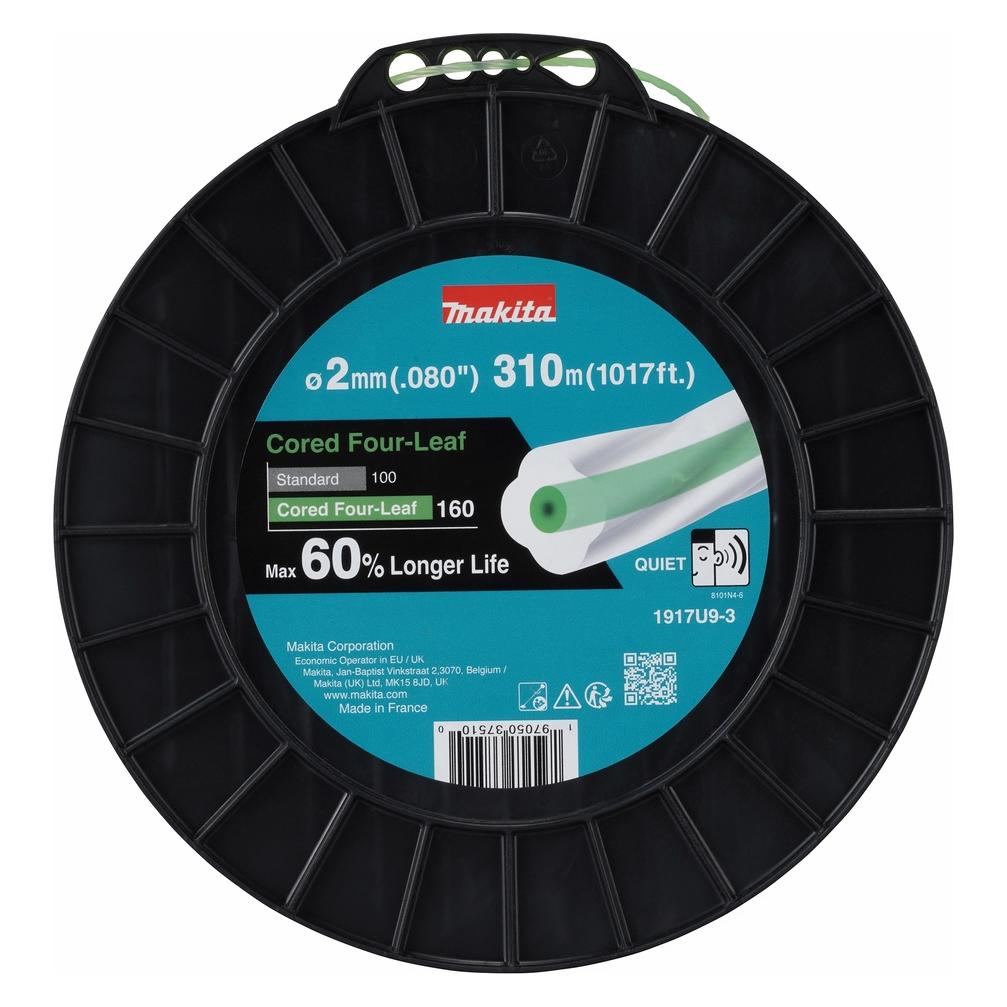Makita Mähfaden Cored Four-Leaf 2,0mm x 310m (Rasentrimmer) (71396492)