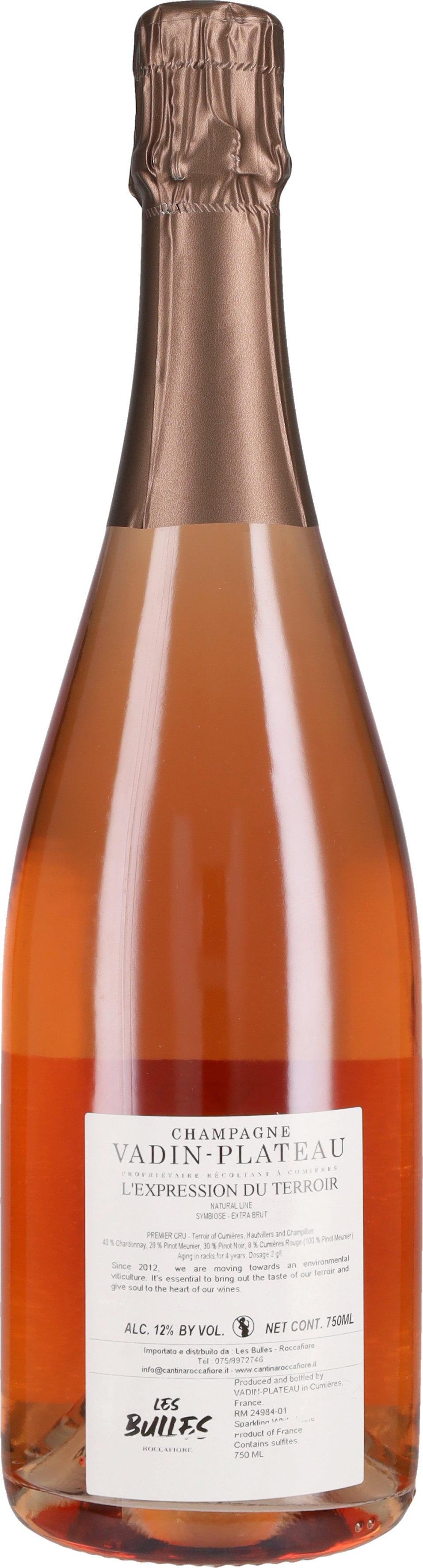 Vadin-Plateau Champagne Extra Brut Premier Cru  'Symbiose Rosé' Vadin Plateau