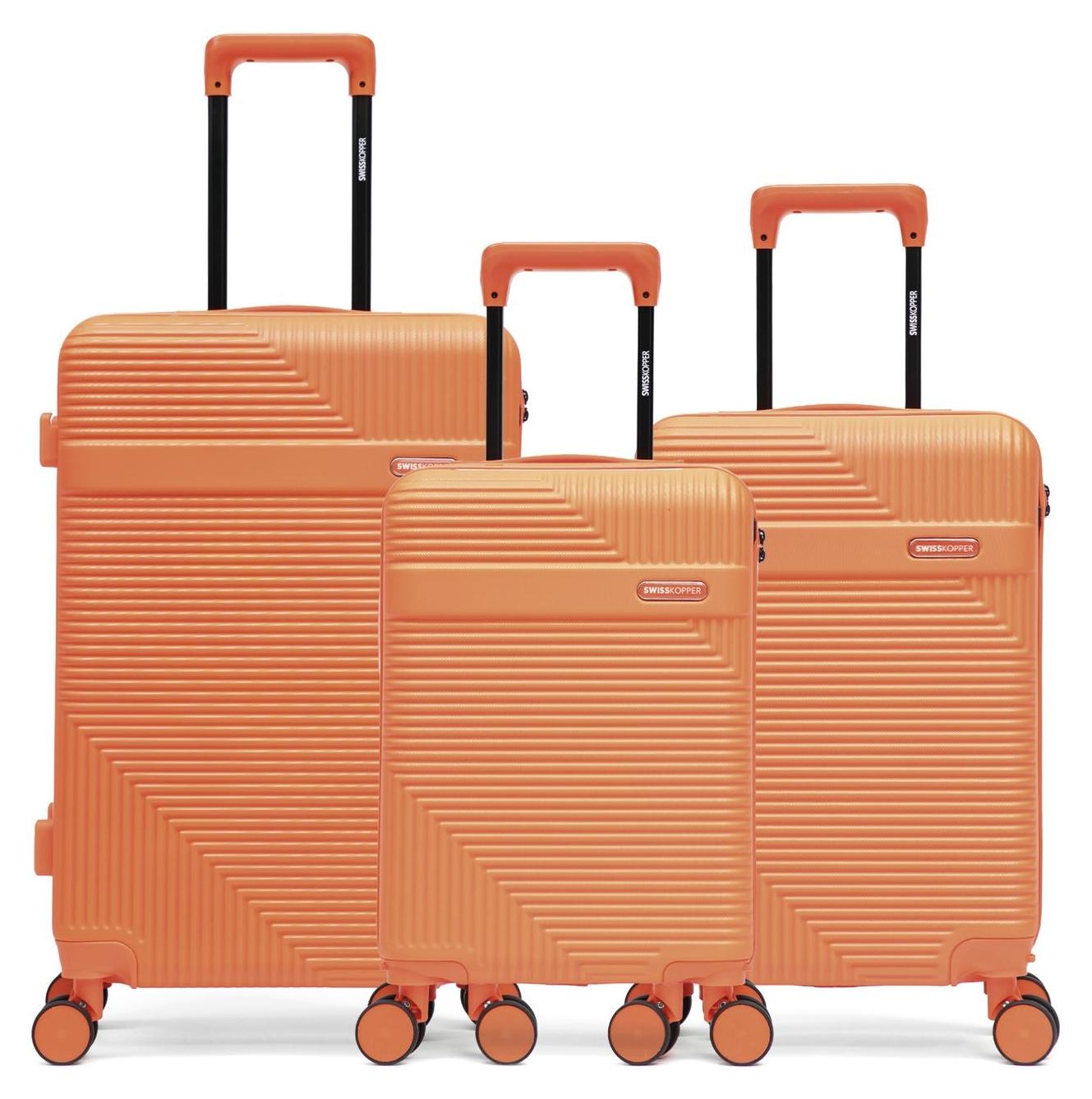 3er-Set Hartschalenkoffer in mittlerer Größe, Kabinengröße und XS-Kabinengröße von WOHLEN
