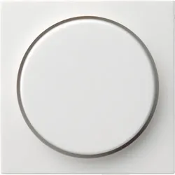 Gira System 55 Drehknopf, Symbol Dimmer, reinweiß, matt, 065027