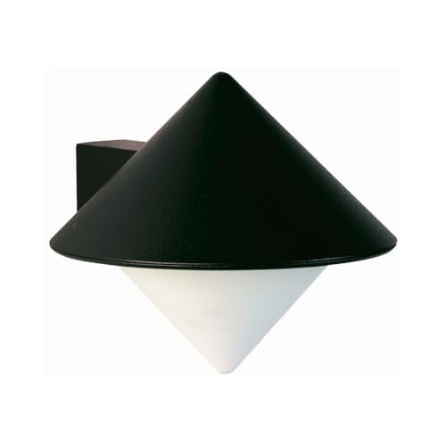 Albert buitenwandlamp zwart aluminium met glas E27