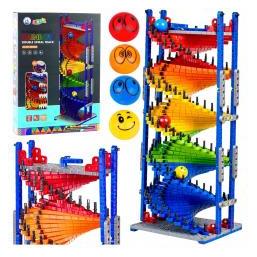 Lean Toys Pädagogische Bausteine, Rutschbahn für Bälle, bunt, 550 Teile. (66966594)