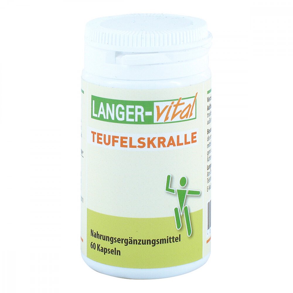 Langer vital Teufelskralle 250 mg+Vitamin C+zink+selen Kapseln 60stk