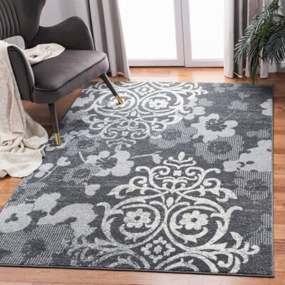 SAFAVIEH Adirondack Roxy Damask Floral Distressed Rug