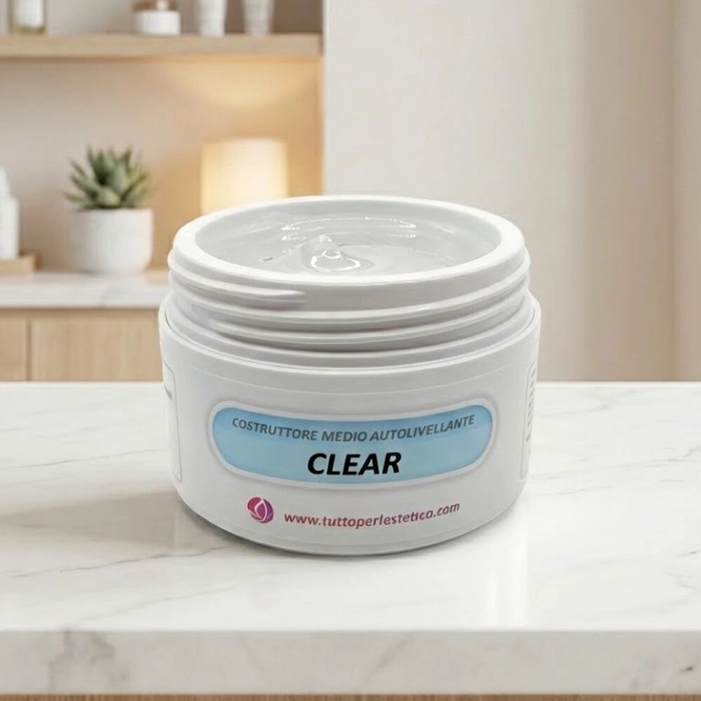 Tuttoperlestetica Gel Base Costruttore Monofasico Clear Autolivellante Media viscosità – 50g HEMA & TPO Free