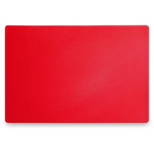 Hendi Schneidebrett 825525 HACCP aus Kunststoff, 45 x 30 x 1,3 cm, rot
