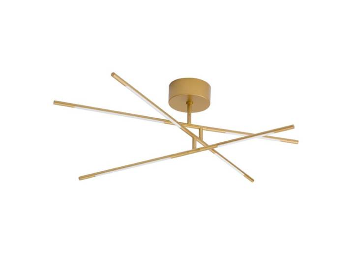 Nova Luce Deckenleuchte Raccio - Gold , 3-armig Modern Leuchte v