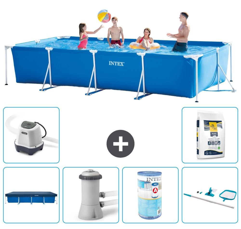 Rechteckiger Frame Pool - 450x220x84 cm - 7-teilig S30267