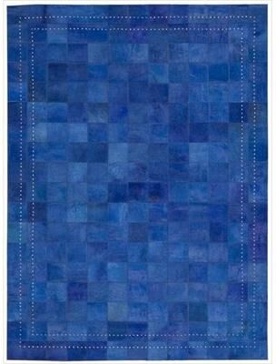 Nourison Vivid Textured Over-dyed Hair on Hide Modern Patchwork Area Rug