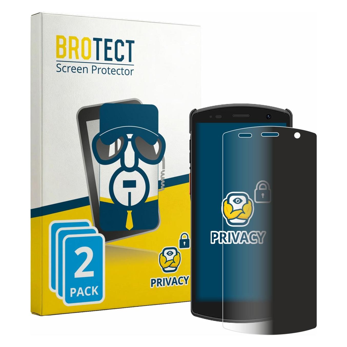 Brotect Sichtschutzfolie für Urovo CT58S Anti-Spy Privacy Folie Blaulicht-Schutz (4363002)