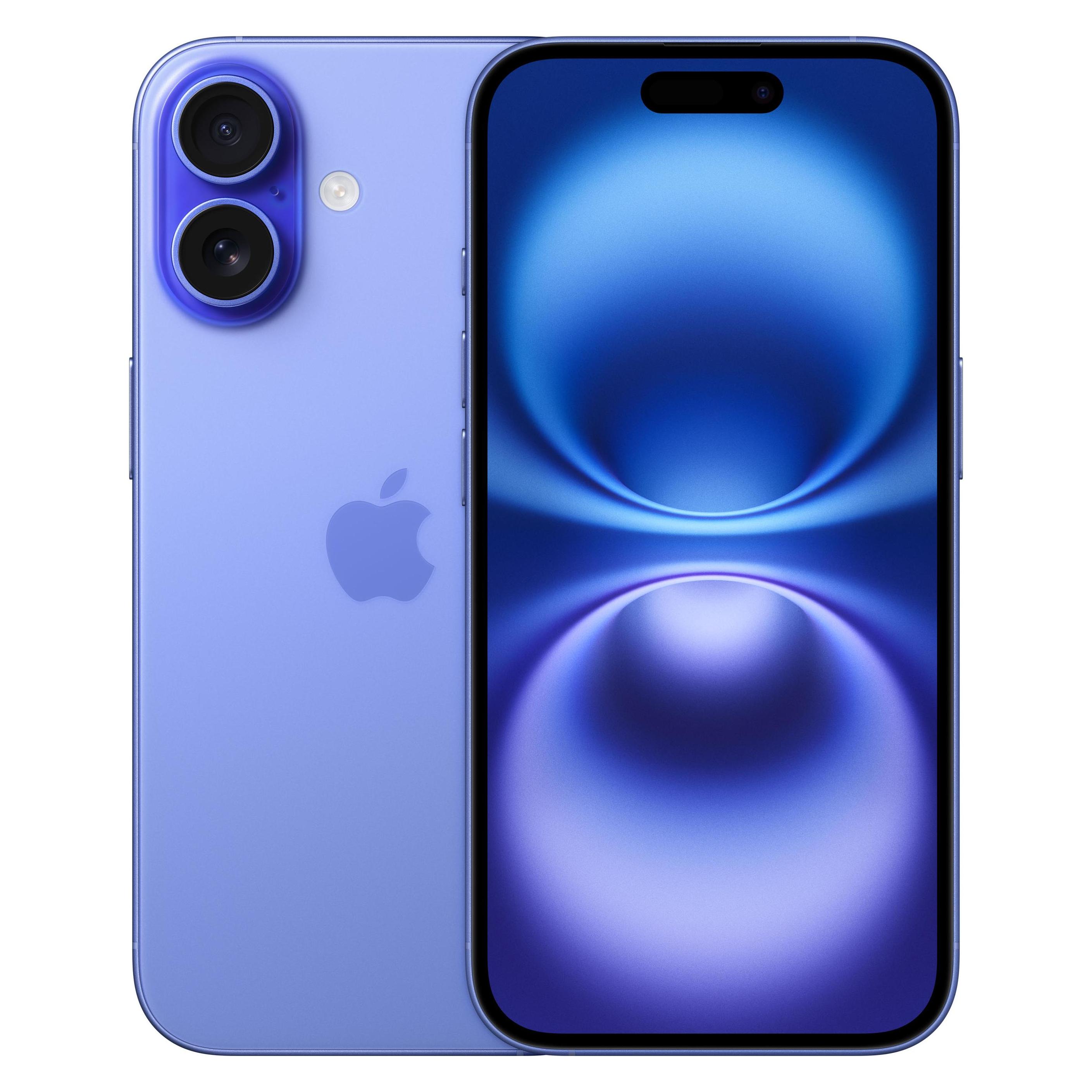 Apple iPhone 16 (128 GB, Ultramarine, 6.10", SIM + eSIM, 5G) (MYEC3QL/A)