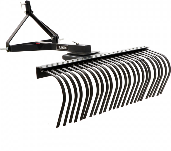 Blackstone B-LRK 150 - Rastrello per trattore con collegamento a 3 punti
