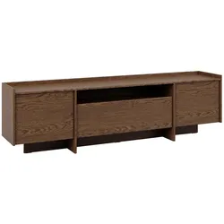 TV-MÖBEL Japandi Dunkles Holz