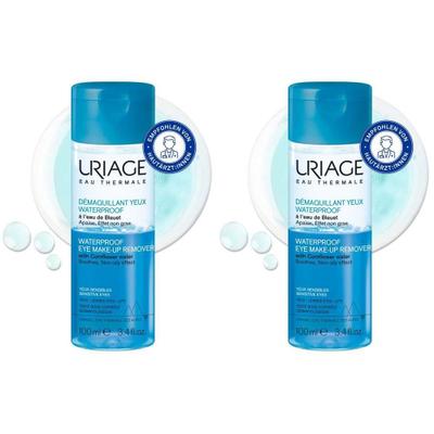Uriage waterproof Augen-Make-up Entferner 2x 2x100 ml Flüssigkeit