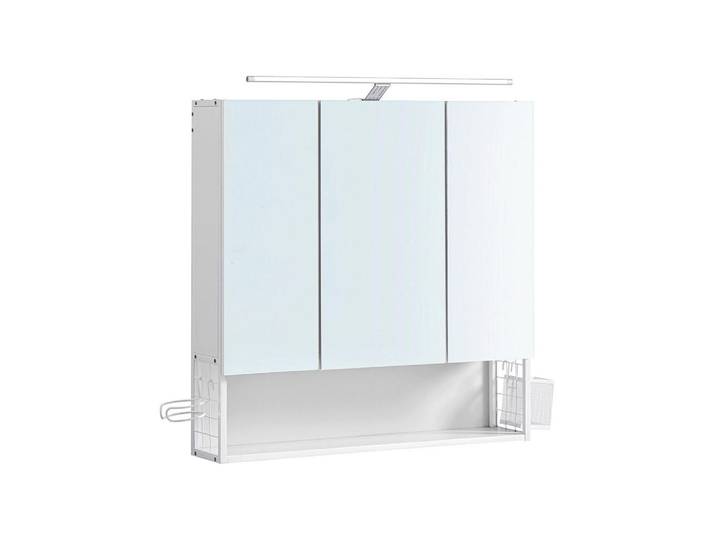 Hansiro Spiegelschrank Addis Ababa, Weiß, Glas, 70x70x14.5 cm, Badezimmer, Badezimmerspiegel, Spiegelschränke