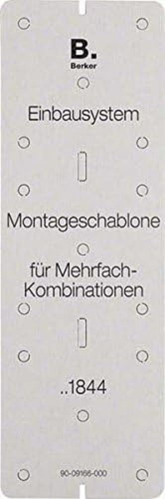 Hager BER B.Mobil montagesjabloon 091844, grijs