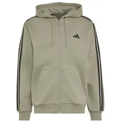 adidas Essentials Three Stripes Fleece Kapuzenjacke Herren - silp