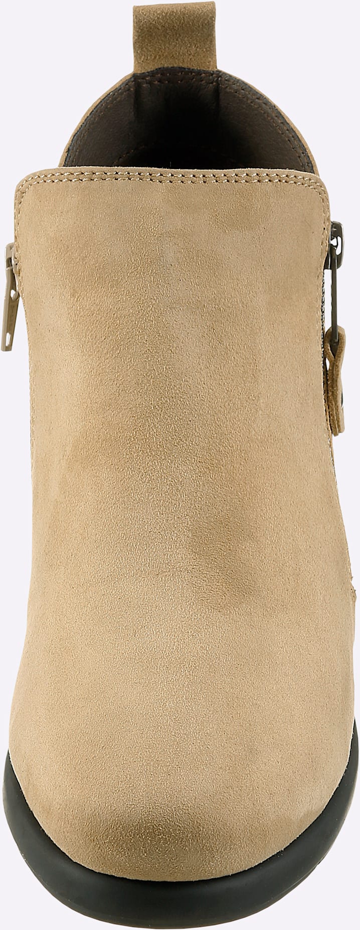 Stiefelette CASUAL LOOKS, Damen, Gr. 41, beige (vanille), Nubukleder, Schuhe Stiefelette vanille 41