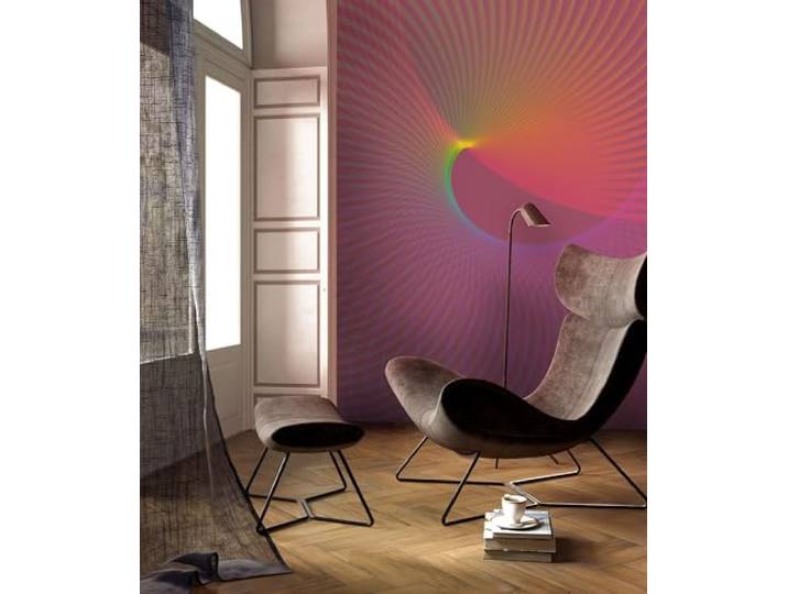 Komar Vlies Fototapete - Frequenz - Größe 200 x 250 cm - Tapete, Wanddekoration, Wohnzimmer, Schlafzimmer, Büro