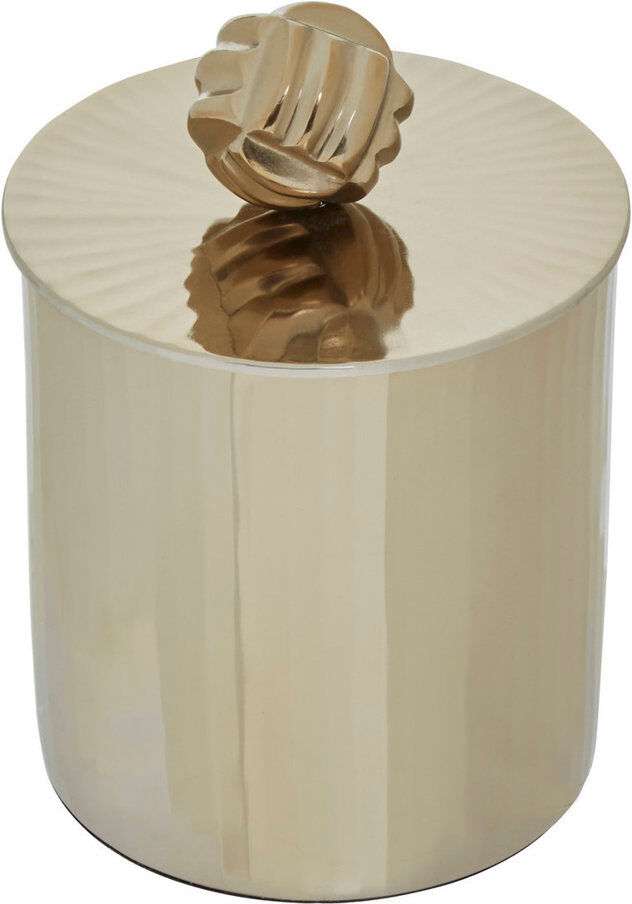 Fairmont Park Tia Handmade Metal Decorative Box Gold 16cm H X 12cm W X 12cm D