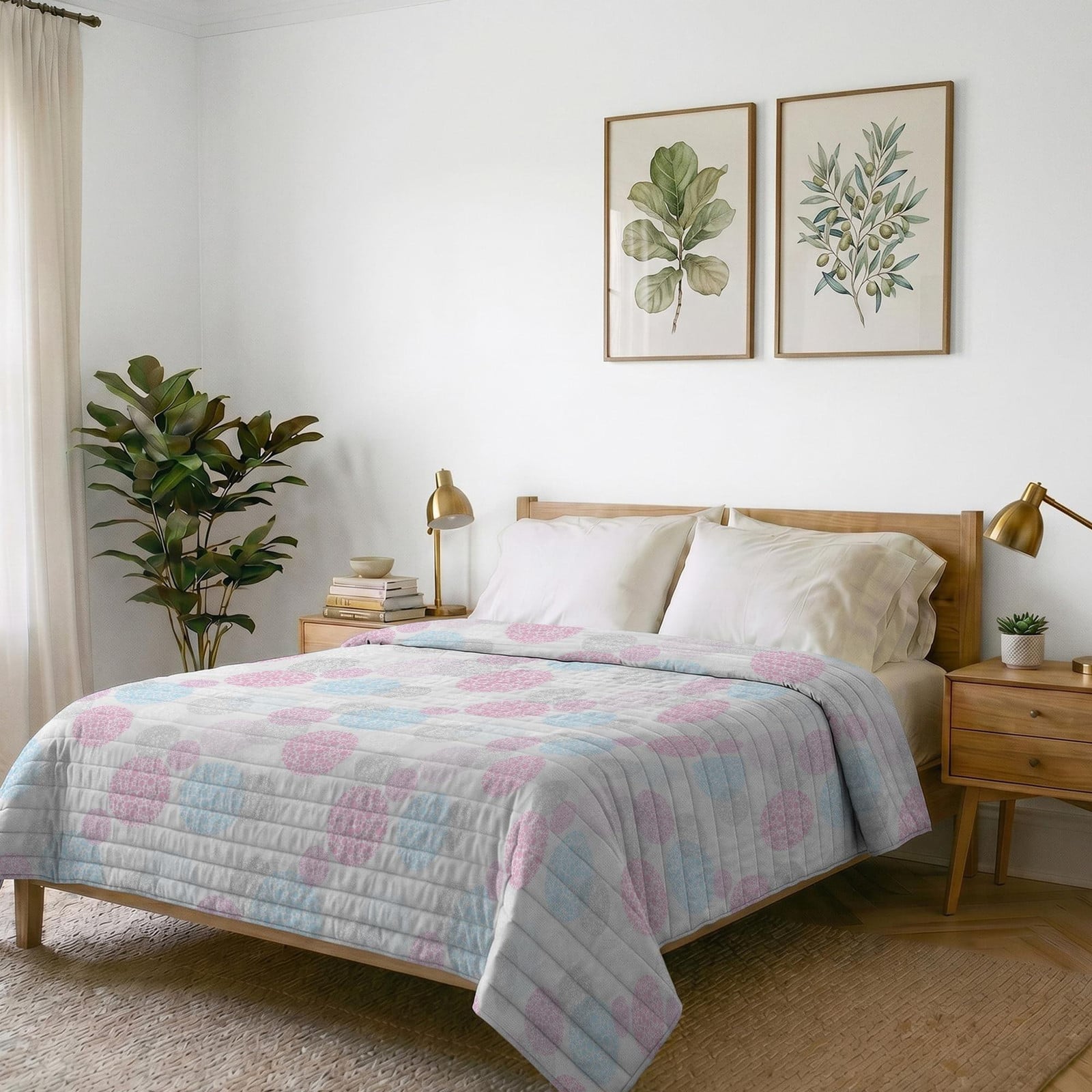 Zomer Quilt met Kleurrijk Fantasy Design voor Volwassenen