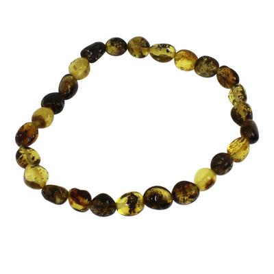 Armband OSTSEE-SCHMUCK "Ostsee-Schmuck Armband Mila Armband Mila", transparent, Armbänder, Damen, 19cm, Bernstein, Armband