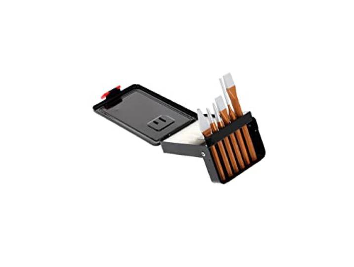 GEDORE red Assortiment d’outils\, Jeu d’outils de frappe\, 6 pièces\, Coffret avec outils\, Dans un coffret présentoir en métal\, Burin\, Pointeau\, Chasse-goupilles\, R90000006