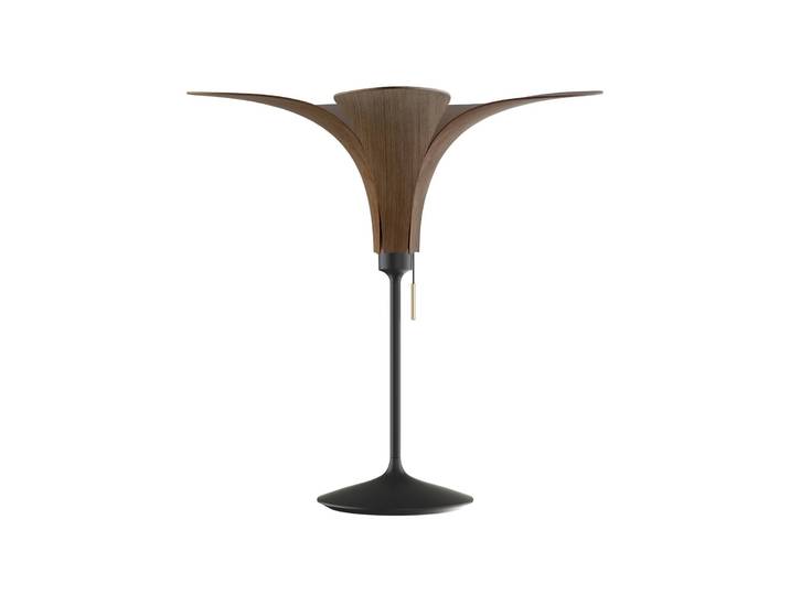 UMAGE Designer Tischlampe Jazz, Holz dunkel, für Wohn- / Esszimmer, Holz, Design