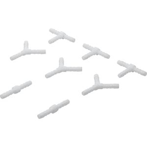 BGS-technic Schlauchverbinder 8790-5, 8-teiliges Set, Schlauchreparator für 5 mm, Y-, T-, & I-Verbinder