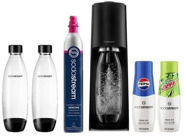 SodaStream Terra Sparkling Water Maker Bundle, Black