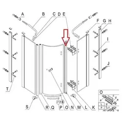 SIKO Ersatzteil Comfort DC402: WATERPROOF STRIP, L:1868MM