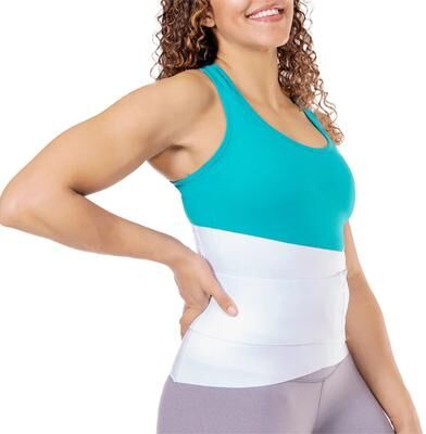 Women's Lower Back Pain Brace by BraceAbility in White (Size 4XL)
