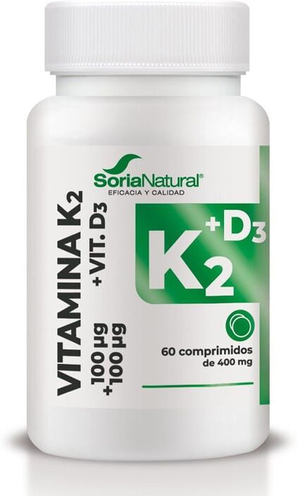 Soria Natural Vitamina K2 + D3 60 Tabs