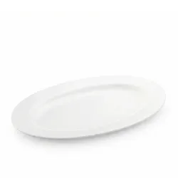 Wilmax England Wilmax Platte 30.5 cm aus Porzellan, Weiß, 1er Set