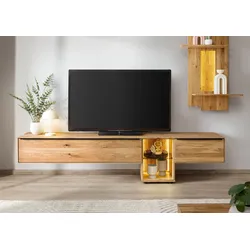 Lowboard Wildeiche 220x43x55 natur geölt WIEN #209