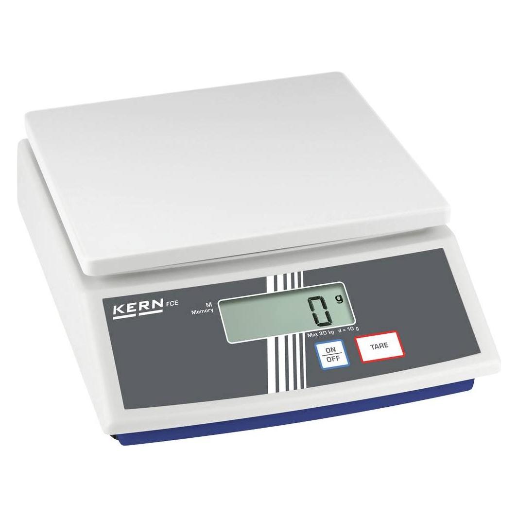 Kern Tischwaage FCE 6K2N+C kalibriert, Wägebereich 6000 g, Ablesbarkeit 2 g (FCE 6K2N+C)