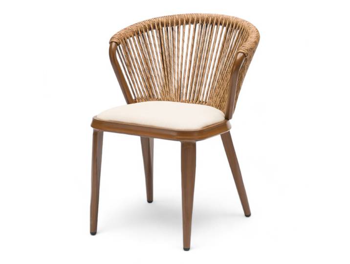 Chaise CANNES – Intérieur / Extérieur – Dossier Cordes & Assise