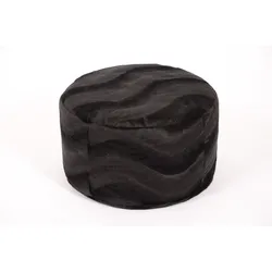 Linke Licardo Hocker Pouf Tieroptik Pantherfell Ø47/34 cm